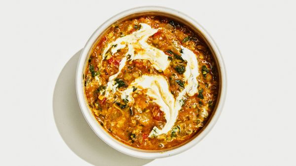 Coconut lentil soup